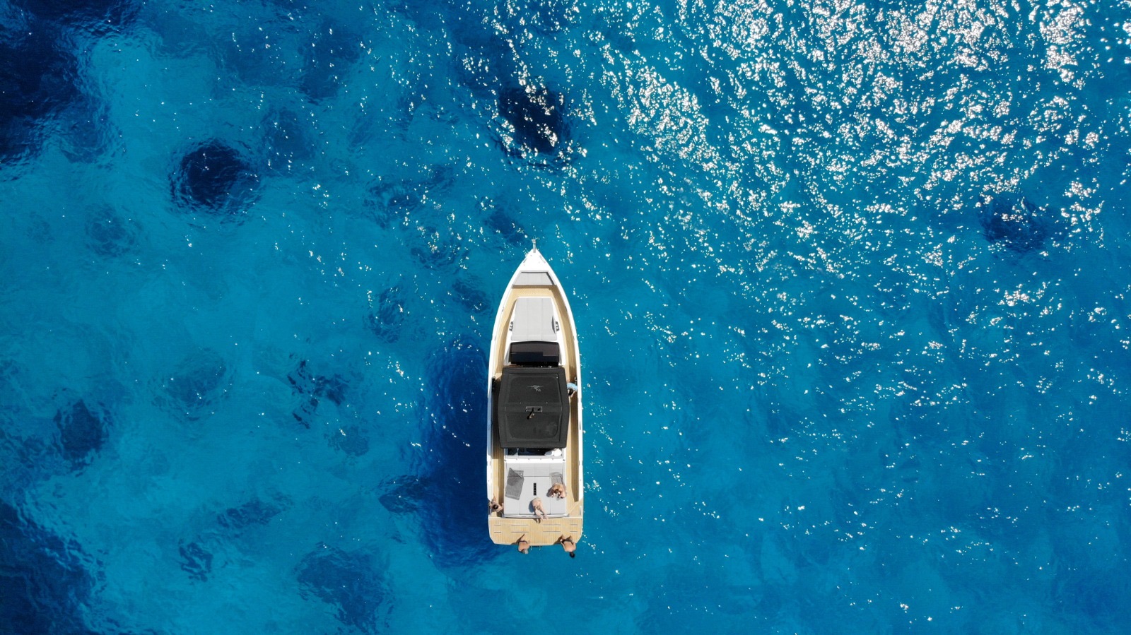 Yacht deck in the Mediterranean