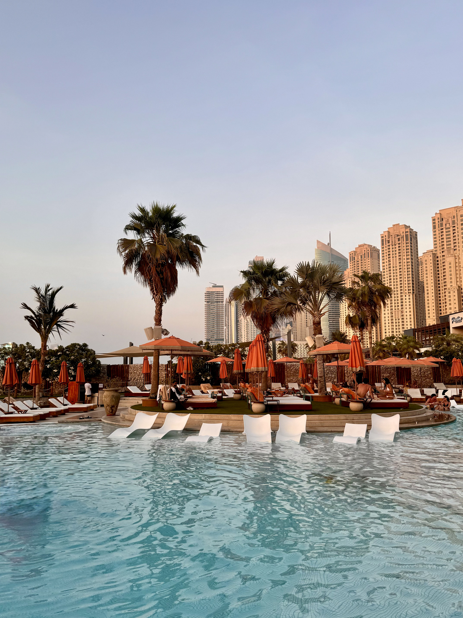 Exclusive beach club in Dubai